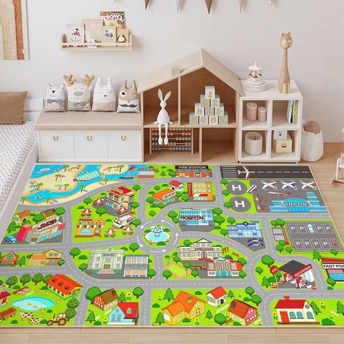 Miniatura 15 de Alfombras para decoración de habitación de niños, alfombra de mariposa para adolescentes y niñas, alfombra antideslizante para dormitorio y sala