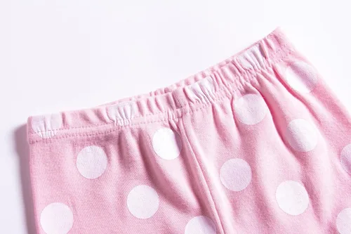 Miniatura 5 de KikizYe Conjunto de pijamas de manga larga para niñas pequeñas, 100% algodón