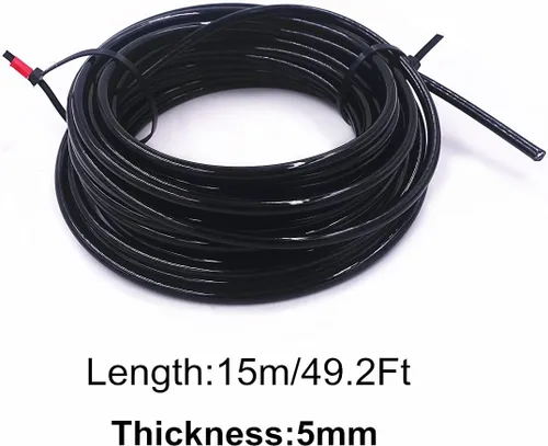 Miniatura 3 de J Bryant Gym Cable Replacement 49Ft/164Ft Heavy Duty 5mm Steel Wire Rope for Home Gym DIY Cable Pulley Machine System Workout Exercise Equipment