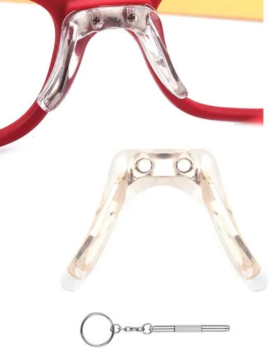 Miniatura 6 de Gafas de silicona suave, puente de silla, almohadillas para la nariz, núcleo de metal en forma de U y destornillador para gafas de sol, gafas