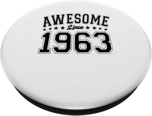 Miniatura 2 de Awesome Since 1963 Birthday Awesome Vintage 1963 PopSockets Swappable PopGrip