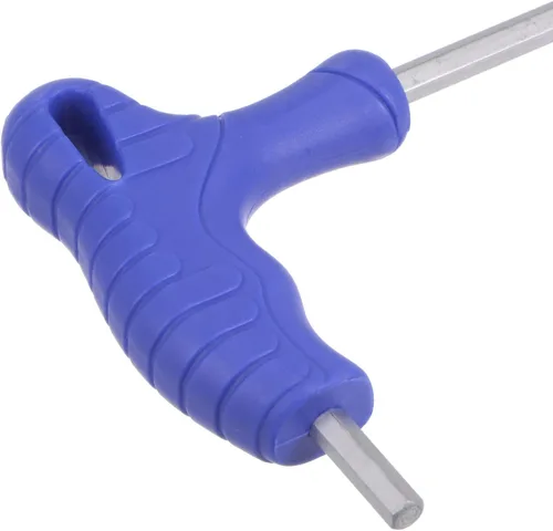 Miniatura 5 de uxcell Llave hexagonal de extremo de bola de 0.157 in, llave inglesa con mango en T, acero métrico CR-V, 2
