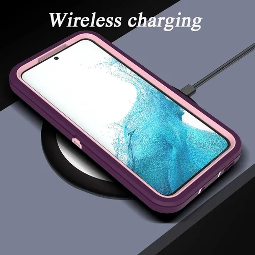 Miniatura 7 de YmhxcY Funda S22, a prueba de caídas, funda duradera de 3 capas para Samsung Galaxy S22, protección a prueba de golpes, funda protectora de goma