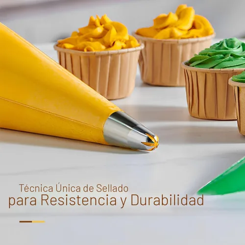 Miniatura 2 de Keenpioneer Piping Bag - Bolsa desechable para decoración de tartas, 100 unidades, 12 pulgadas, transparente