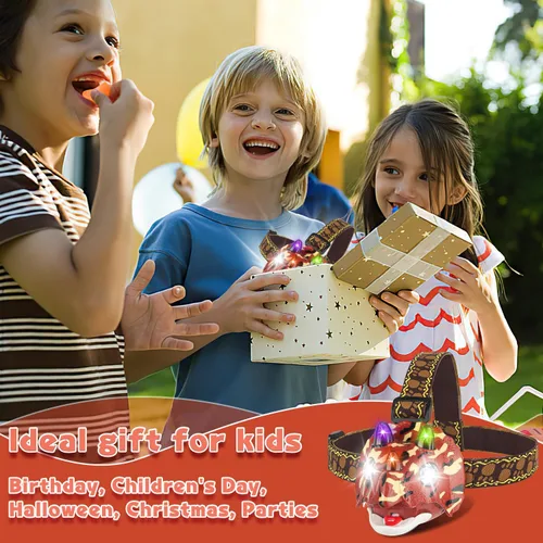 Miniatura 6 de Triceratops - Faro LED de dinosaurio para niños, equipo de camping, artículos esenciales, juguete de dinosaurio, linterna para niños, niñas