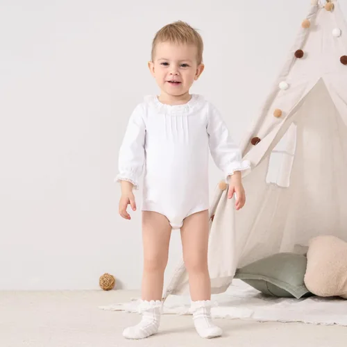 Miniatura 3 de pureborn MamelucoBody de Algodón Súper Suave para Bebés Niñas y Niños de 0-24 Meses