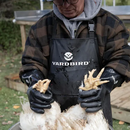 Miniatura 8 de Yardbird Delantal de carnicería sin mangas, material impermeable duradero, dos correas ajustables, fácil de limpiar, talla única, 4293501, negro