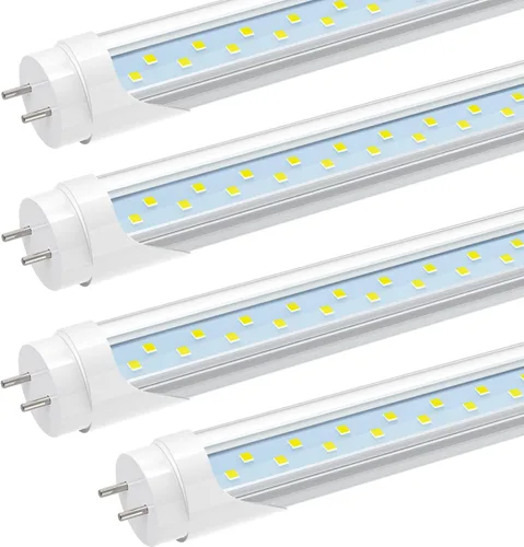 JESLED Tubo de luz LED T8 de 2 pies, 12 W (equivalente a 30 W), 1680 LM, 6000 K, derivación de lastre, reemplazo de bombilla fluorescente F20T12 de