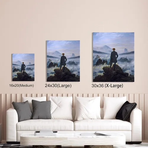 Miniatura 265 de A&T ARTWORK Campo de trigo con cipreses de Van Gogh Las reproducciones de arte clásico mundial, impresiones en lienzo giclée para decoración