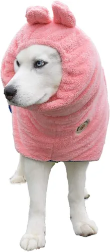 Miniatura 15 de DERPYCHAPPY Bata de Toalla Premium para Perros y Albornoz para Perros para Secar Perros Hecho en Corea Toalla de Baño de Microfibra Súper