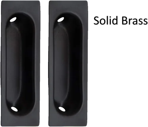 Miniatura 2 de QCAA Tirador rectangular de latón macizo, 3 "x 1-1/8 x3/8, US10B bronce aceitado, ORB 2 paquetes, fabricado en Taiwán