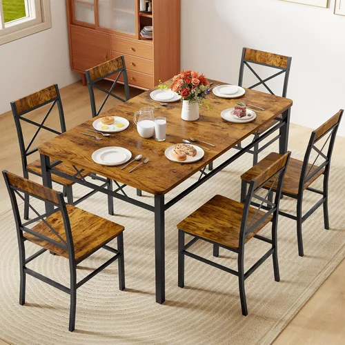 Miniatura 11 de Zevemomo Juego de mesa de comedor de 3 piezas, mesa de comedor para 2, mesa pequeña y sillas, juego de 2, juego de mesa de rincón de desayuno con 2