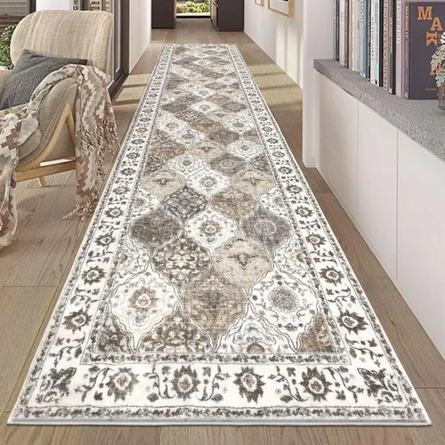 Miniatura 96 de HEBE Alfombra Pasillo 2'x10' Lavable Vintage Desgastada Alfombras de Área Antideslizante Alfombra de Lavandería Boho Alfombras de Piso para Pasillos