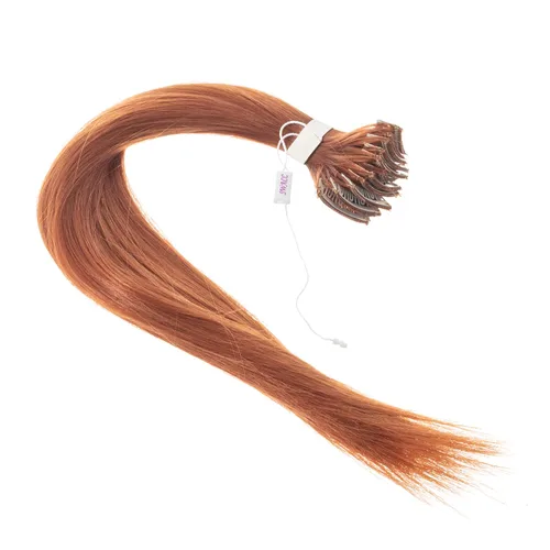 Miniatura 2 de SWACC 12 extensiones de cabello lacio de un color con clip, para mujer, extensiones de cabello sintético con rayas de color (rojo jengibre)