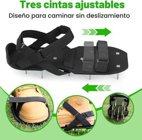 Miniatura 4 de Zapatos aireadores de césped para césped, zapatos aireadores de césped premontados para césped, herramienta aireadora de suelo para aireación