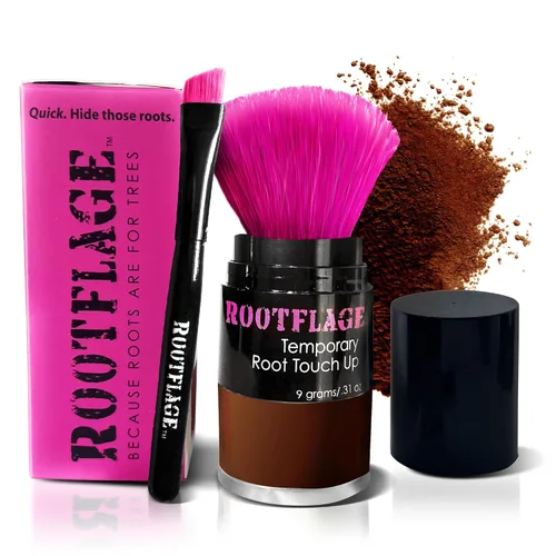 Miniatura 14 de Rootflage Polvo de retoque de raíz, polvo de cabello rubio ahumado para cobertura temporal instantánea, relleno de línea de cabello, corrector