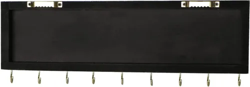 Miniatura 5 de SANY DAYO HOME Organizador de joyas montado en la pared, moderno soporte de madera con 9 ganchos de metal para collares, anillos, aretes, pulseras