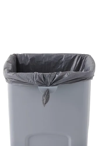 Miniatura 2 de Rubbermaid Commercial - bote de basura cuadrada intocable, cuadrado, Gris