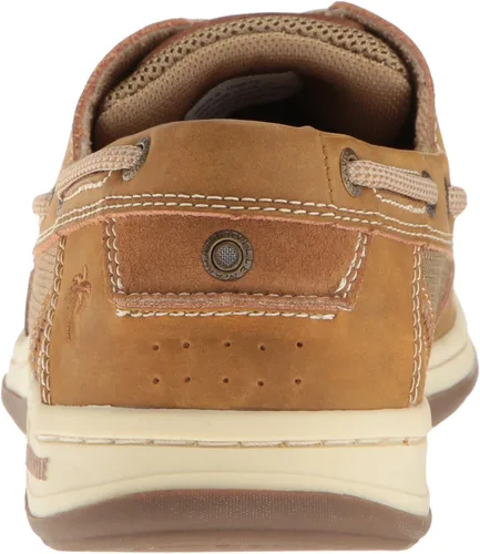 Miniatura 3 de Margaritaville Zapato náutico de encaje para hombre, color marrón claro, talla 9.5 de EE. UU
