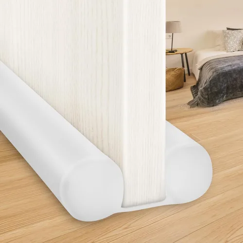 Miniatura 15 de MAXTID Tope de Corriente Debajo de la Puerta Blanco de 32 Pulgadas, Sello de Puerta para Desmontaje de Clima, Barrido de Puerta para Puertas