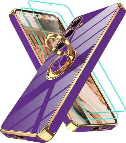 Miniatura 11 de Gritup Funda para Samsung Galaxy A14 5G: Funda Samsung A14 con 2 Protectores de Pantalla, Soporte de Anillo con Rotación 360°, Soporte Magnético