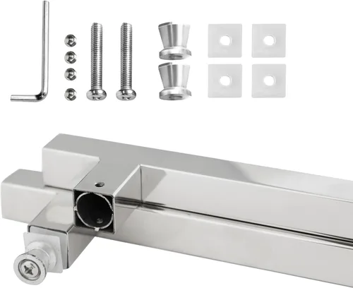 Miniatura 8 de CKB Manija de puerta de ducha con forma de escalera de 8 pulgadas compatible con puerta de vidrio de 1/4 a 1/2 pulgadas de grosor para puertas