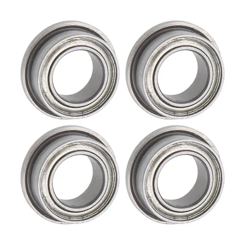 Miniatura 15 de uxcell Rodamiento de bolas con brida FR156ZZ, 20 rodamientos de brida ABEC1 de doble blindaje de acero cromado de 3/16" x 5/16" x 1/8