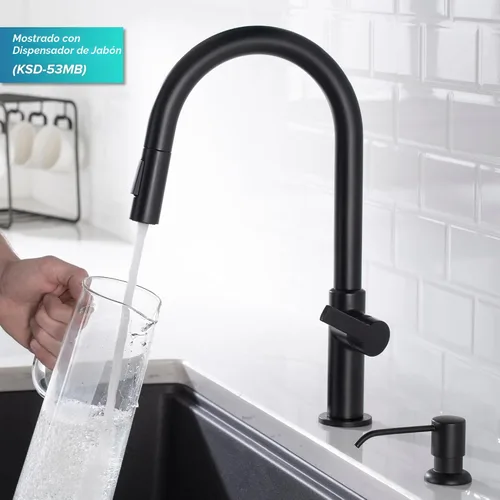 Miniatura 10 de Kraus KPF-2820MB OLETTO SOLA MANEJO DE COCINA DE COCINA DOWN DOWING, 17 PULGADA, NEGRO MATE