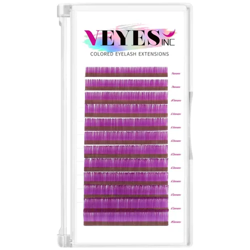 Miniatura 11 de VEYES INC Extensiones de pestañas de colores 03 05 07 15 C/D rizo 0.315-0.630 pulgadas de longitud mixta, pestañas individuales de seda de primera