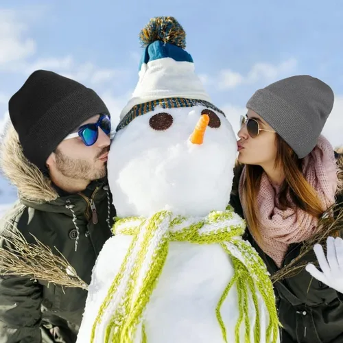 Miniatura 7 de RUN BRAIN GO Beanie Winter Hats Warm Knitted Cap for Men & Women (4 Pack2 Pack)