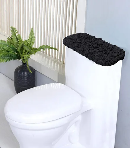 Miniatura 124 de Home Weavers Bell Flower Collection - Tapetes de baño copetudos 100 % algodón, extrasuaves y absorbentes, antideslizantes, lavables a máquina, lino