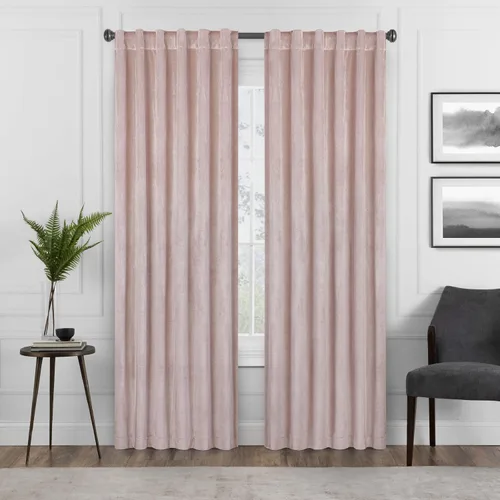 Miniatura 13 de Eclipse Absolute Zero Harper - Cortinas opacas de terciopelo con aislamiento térmico y bolsillo para cortinero para dormitorio, panel individual, 50