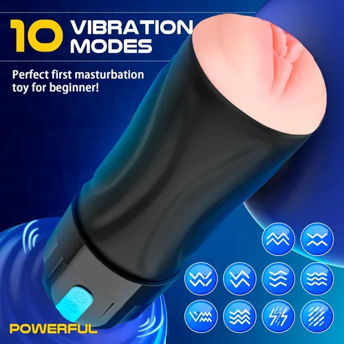 Miniatura 4 de Juguetes sexuales para adultos para hombres, Movakativ masturbador masculino de succión con bomba de pene, 10 vibraciones y 5 succiones, vibrador