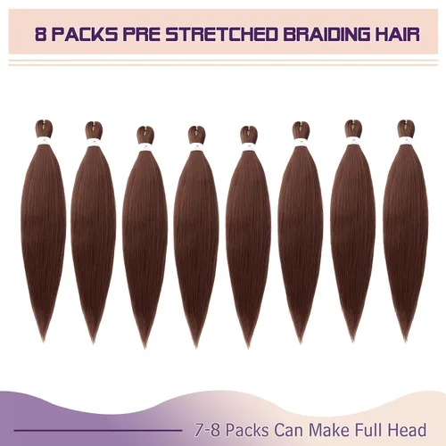 Miniatura 2 de Beyond Beauty - Trenzas preestiradas de cabello profesional sin picazón, ajuste de agua caliente, fibra sintética, textura Yaki, extensiones