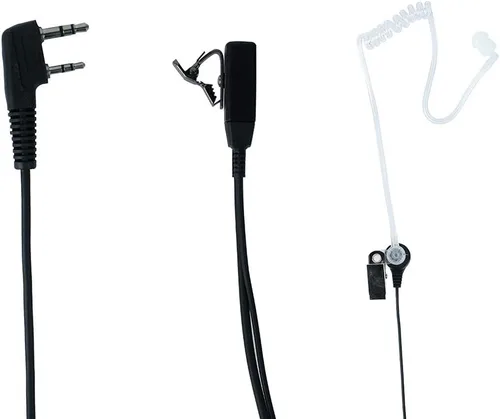 Miniatura 2 de Caroo Auriculares de radio para Kenwood de 2 pines con micrófono PTT para Baofeng UV-5R BF-888S BF-F8HP UV-82 UV-82HP UV-82HP UV-82C Kenwood TK-2107