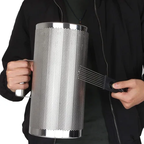 Miniatura 7 de 12" x 6" Instrumento Guiro de acero inoxidable Latino Percusión Metal Guiro Shaker con raspador Instrumento de percusión, Guira Dominicana, Wiro