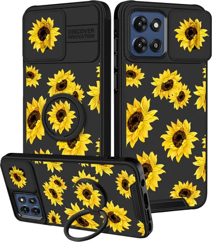 Miniatura 26 de Funermei Funda para Moto G Play 4G 2024 – Funda para teléfono para mujeres y niñas, diseño único de gato y libros, diseño único con funda