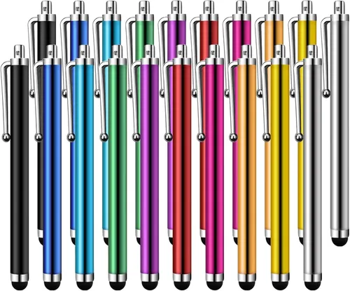 Miniatura 8 de Bolígrafos para pantallas táctiles, paquete de 12 bolígrafos capacitivos universales para pantalla táctil para tabletas, iPad, iPhone, teléfono