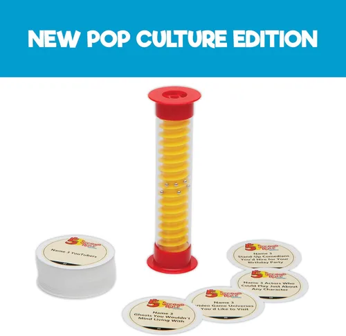 Miniatura 2 de 5 Second Rule Game Pop Culture Edition (Mini Tube) - Juego de cartas de preguntas simples para diversión familiar, fiesta, niños, viajes, noches