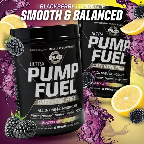Miniatura 8 de PMD Sports Pump Fuel Ultra Caffeine Free - Polvo de preentrenamiento y bomba muscular premium, mayor enfoque, resistencia y recuperación, creatina