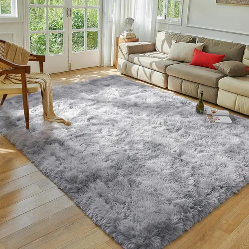 Miniatura 62 de Alfombra de área Softlife para sala de estar, alfombra lanuda mullida y esponjosa de 6 x 9 pies en color azul para dormitorio de niñas y niños, Azul