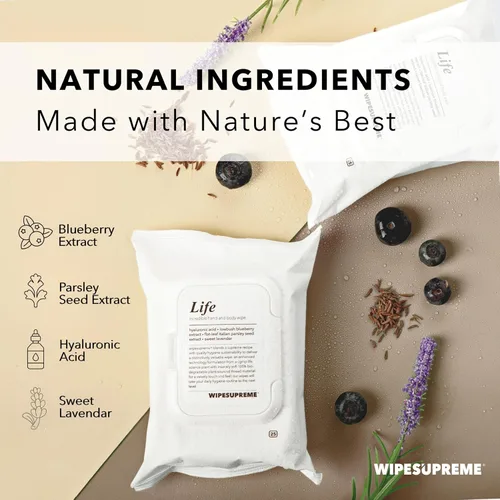 Miniatura 8 de Wipesupreme Toallitas compostables, hipoalergénicas para pieles sensibles, verificadas por EWG, hidratantes con ácido hialurónico, aptas para recién