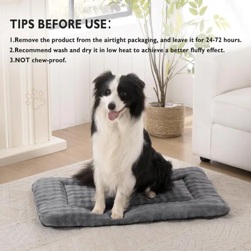 Miniatura 3 de Colchoneta para Cama de Perro Almohadilla para Jaula para Perros Grandes, Colchoneta Suave Lavable para Dormir de Mascotas Almohadilla para Perrera