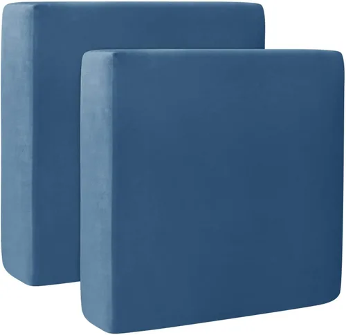 Miniatura 23 de Fundas de cojín de terciopelo para sofá, funda elástica para cojín de sofá suave, protector de muebles extraíble y lavable para sala de estar, Negro