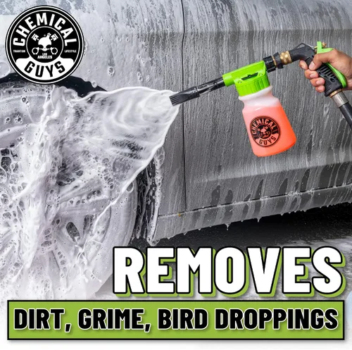 Miniatura 4 de Chemical Guys TORQ Foam Blaster - Kit de lavado para automóvil, jabón adhesivo de espuma de nieve, cera de espuma en aerosol de plátano Blazin