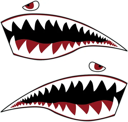 Miniatura 9 de 2 calcomanías de kayak con dientes de tiburón, impermeables, divertidos, accesorios gráficos para kayak, canoa, pesca, barco, automóvil, camión