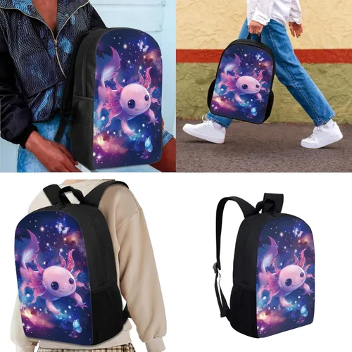 Miniatura 157 de HUGS IDEA Juego de 3 bolsas escolares con aislamiento térmico para el almuerzo, estuche para lápices