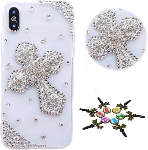 Miniatura 17 de Sparkle - Funda compatible con Samsung Galaxy Note 10, elegante funda 3D hecha a mano con diseño de diamantes de imitación, diseño de mariposas
