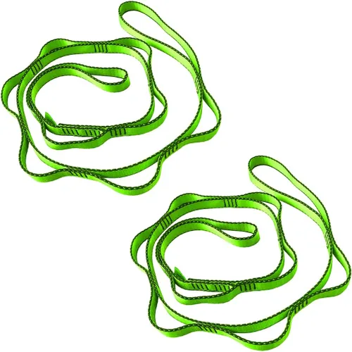 Miniatura 9 de 53 pulgadas de nylon cadenas de margaritas cuerda escalada cordón correas de lazo fuertes eslingas 23 kN aéreo yoga correas