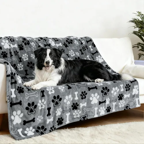 Miniatura 11 de Rezutan Mantas para Perros Grandes, Mantas de Franela para Perros y Gatos Lavables, Suave Manta para Mascotas y Funda para Jaula de Perro, Lindo